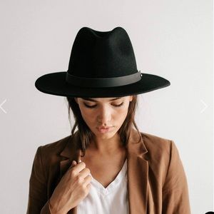 Gig Pip Wes Fedora in Black sz 57cm (S/M)